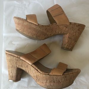 Stuart Weitzman Leather cork Sandals